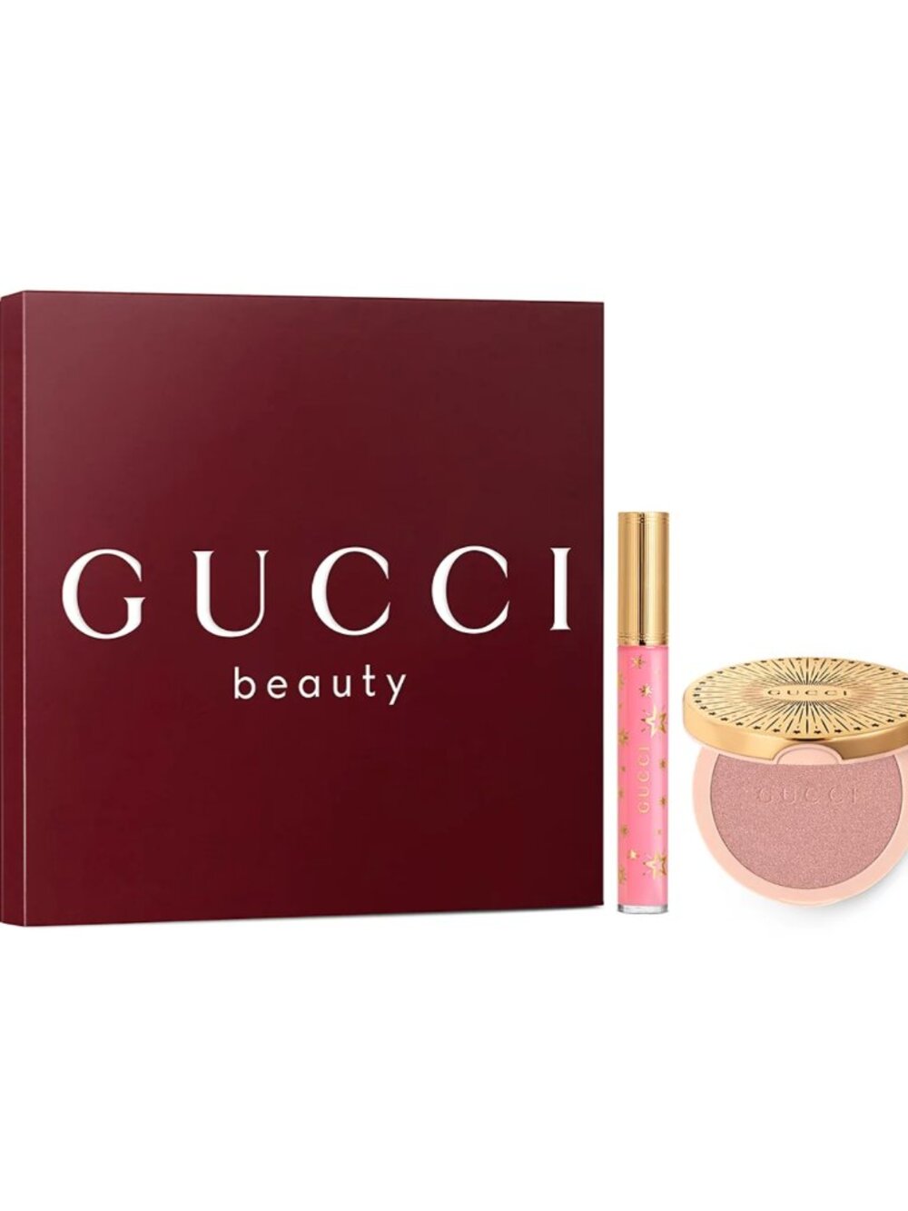 Gucci Beauty 2-Piece Gift Set Glow Highlighter and Lipgloss